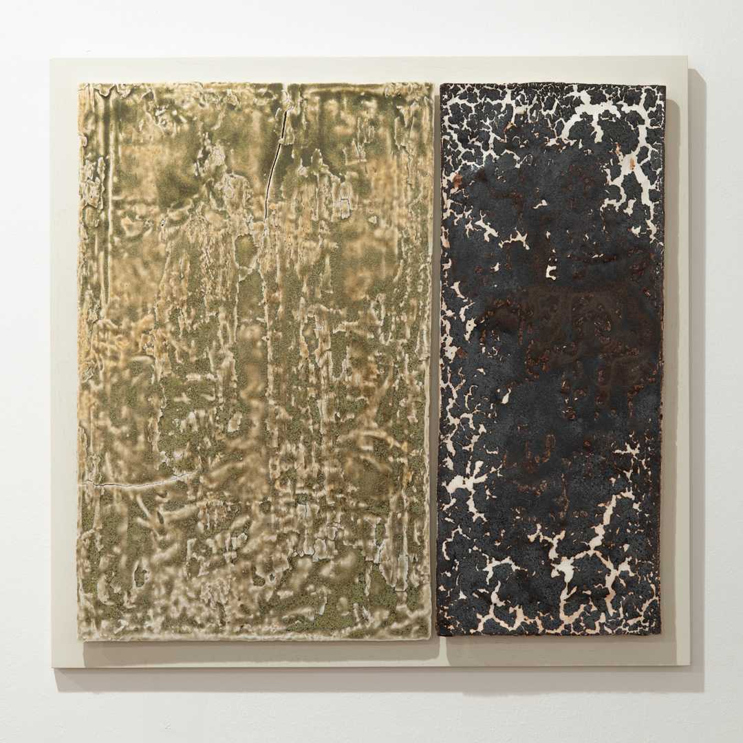 NEMA Julia Vihar Diptichon Tabula Sorozat 2023 Porcelan Balaton Felvideki Kozetekbol Keszitett Mazzal Fatuzeleses Egetes 1350 C 59 X 565 X 35cm