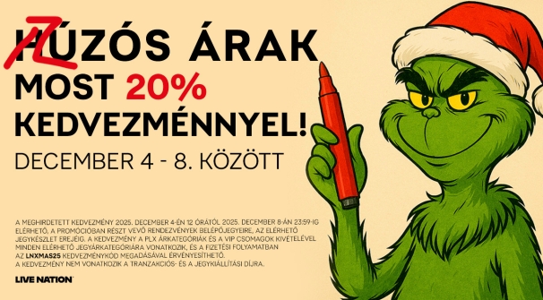 Kedvezményes jegyvásár öt napig a Live Nation huszonegy koncertjére
