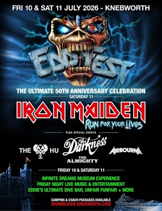 Gigantikus fesztivállal ünnepli fennállásának ötvenedik jubileumát az Iron Maiden