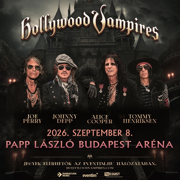 Cooper, Perry, Depp: szeptemberben Hollywood Vampires az Arénában