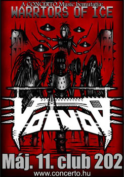 Május 11-én ismét Magyarországon lép fel a Voivod